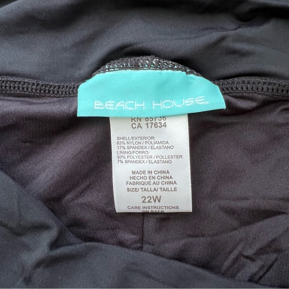 Beach House Women’s Plus Blake Adjustable Side Tie Swim Short 22W New - Picture 5 of 8